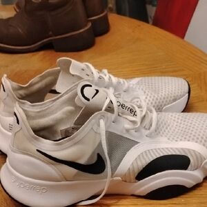 Nike White and Black SuperRep Sneakers